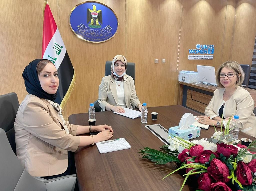 Meeting with Deputy Wasfia Sheikho and Dr. Yusra Kareem, General Director of the Women's Empowerment Department in the General Secretariat of the Council of Ministers, on Gender Responsive Budgeting- Baghdad