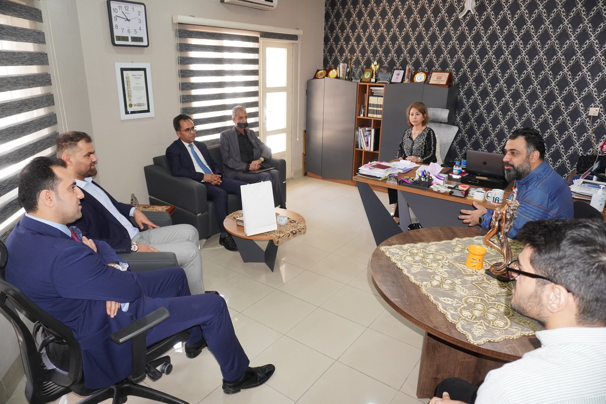 WEO welcomes a delegation from the Directorate General of Martyrs and Anfal​ Affairs.