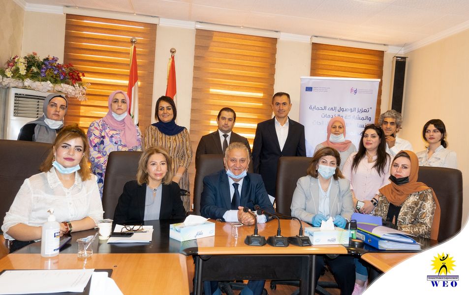 WEO holds a meeting with the devolpment comission of Gender Policy in the Ministry of Justice- KRG
