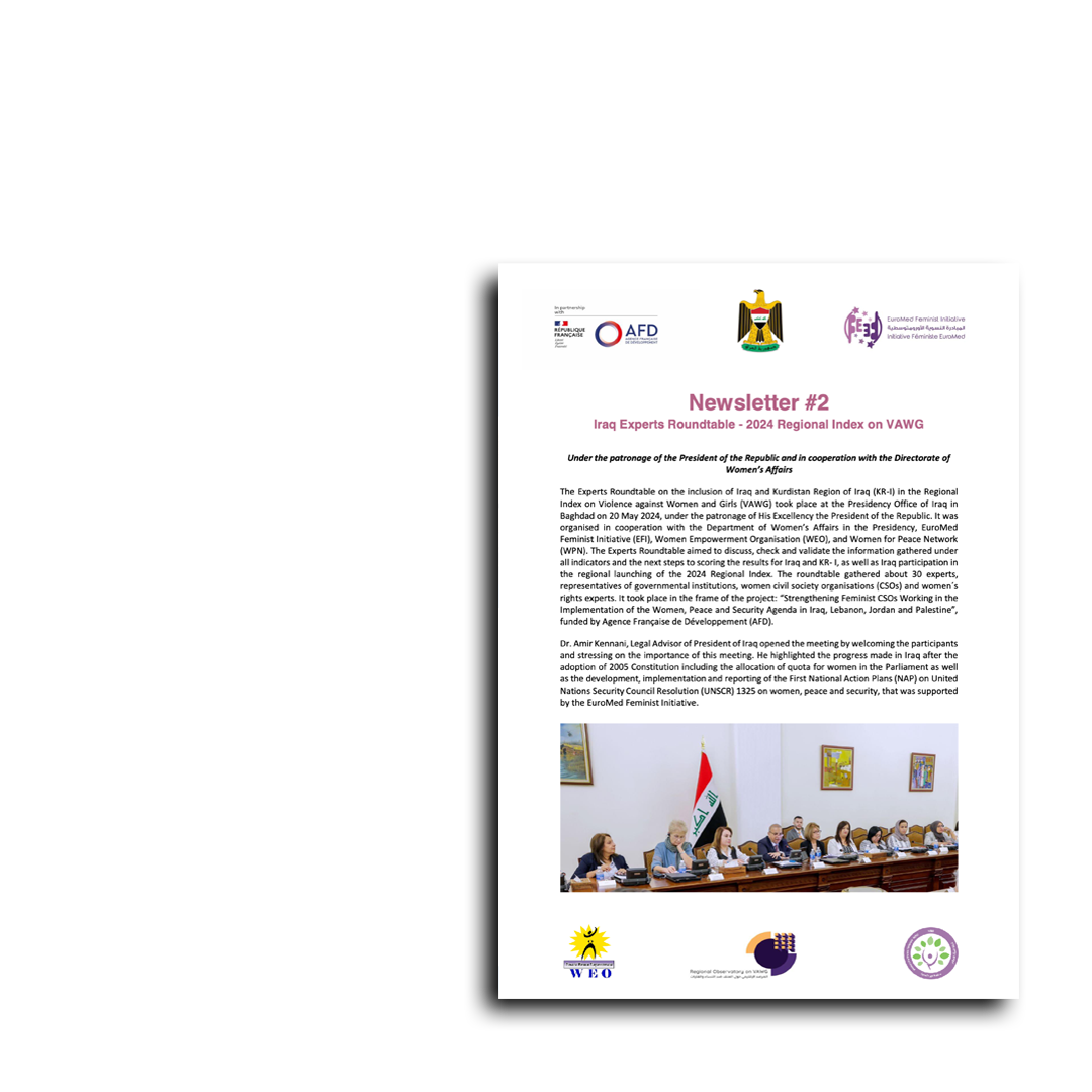 Iraq Experts Roundtable - 2024 Regional Index on VAWG Newsletter #2