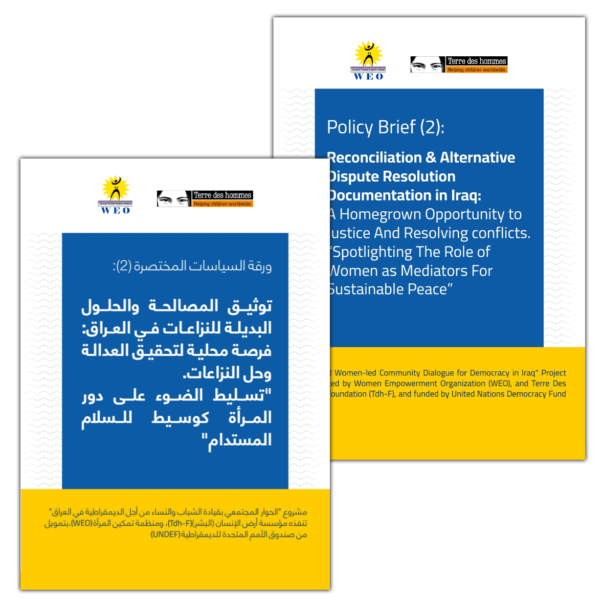 Reconciliation & Alternative Dispute Resolution Documentation in Iraq